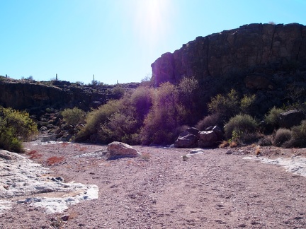 The mouth of the canyon