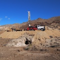 A modern core drilling rig, in use.