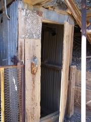 Entrance to the manway. Someone had broken the lock