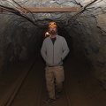 John Metzgar inside the mine