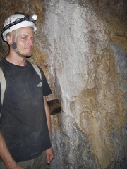 Flowstone in the mine