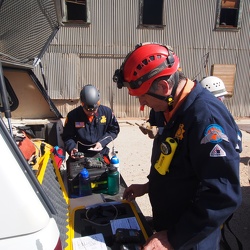 Cave Team and L.A. County  Mine Training